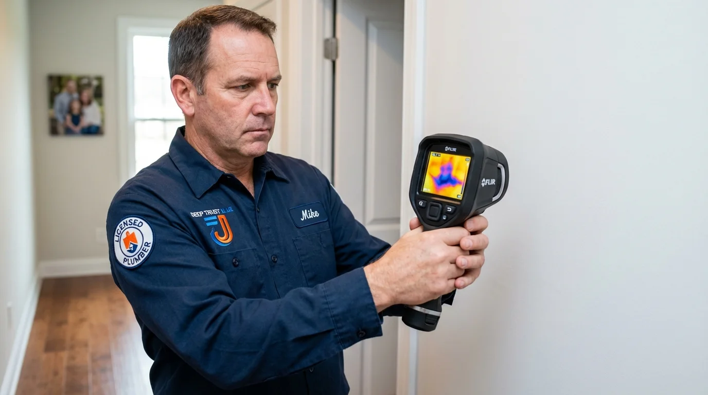 Thermal imaging leak detection by Johns Plumbing LLC in Arvada